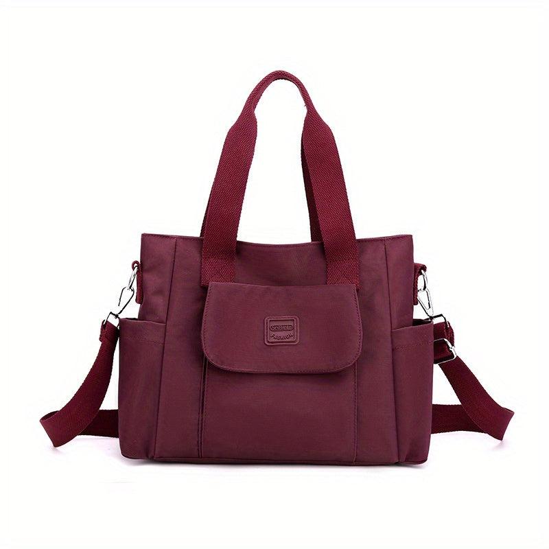 Casual Minimalist Crossbody Bag Solid Satchel Bag Large Capacity