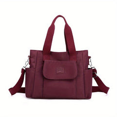 Casual Minimalist Crossbody Bag Solid Satchel Bag Large Capacity