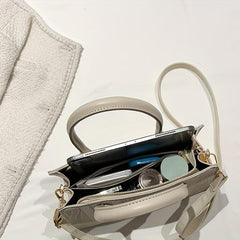 Striped Wave Graphic Crossbody Bag Top Handle Satchel Purse