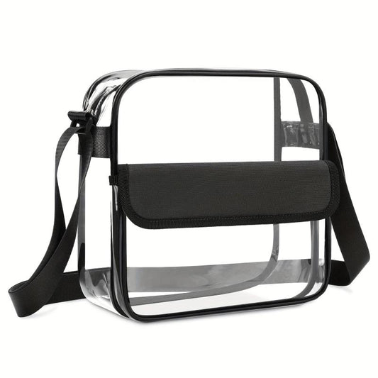 Clear Waterproof Crossbody Bag PVC Casual Purse Beach Shopping Bag