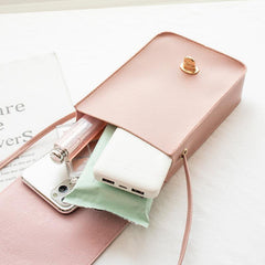 Textured PU Leather Crossbody Bag with Flap, Versatile Shoulder Bag
