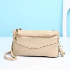 Square Shoulder Bag Crossbody Clutch Phone Purse Women's Solid Layer