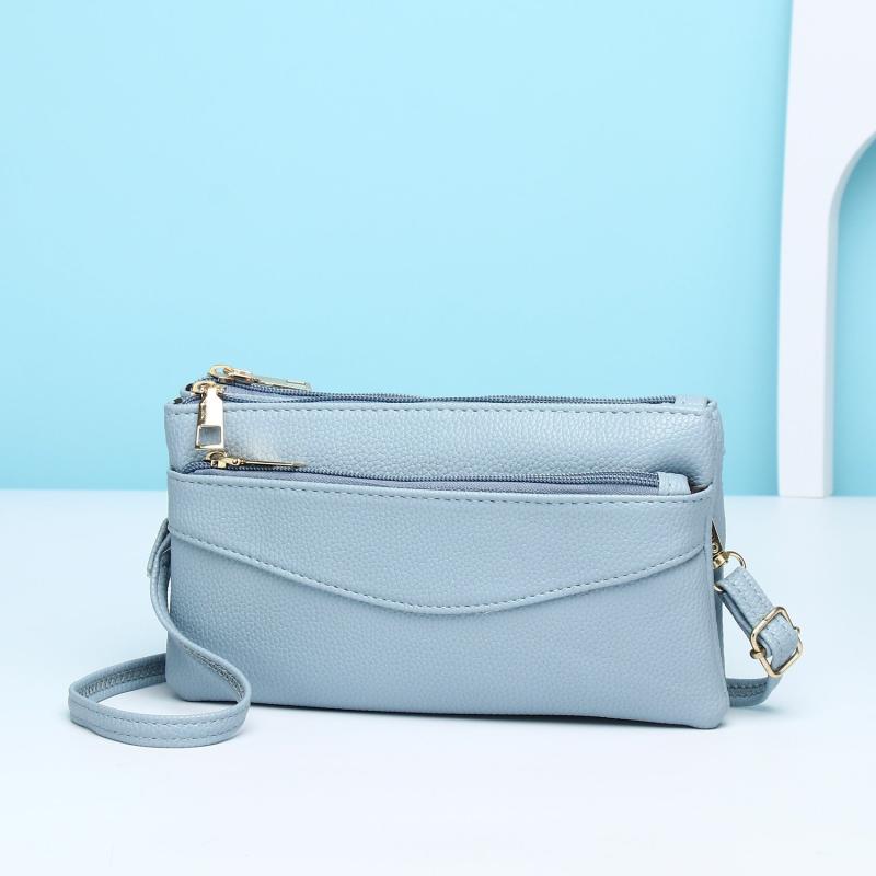 Square Shoulder Bag Crossbody Clutch Phone Purse Women's Solid Layer