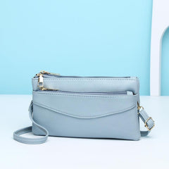 Square Shoulder Bag Crossbody Clutch Phone Purse Women's Solid Layer