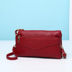 Square Shoulder Bag Crossbody Clutch Phone Purse Women's Solid Layer