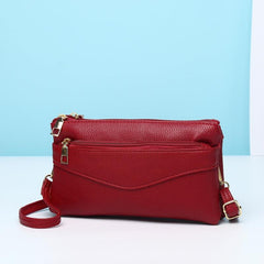 Square Shoulder Bag Crossbody Clutch Phone Purse Women's Solid Layer