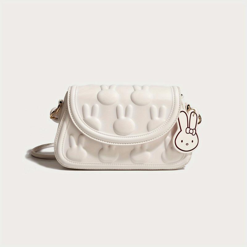 Cartoon Bunny Shoulder Bag Colorblok Crossbody Bag