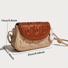 Cartoon Bunny Shoulder Bag Colorblok Crossbody Bag