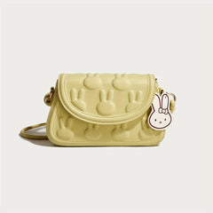Cartoon Bunny Shoulder Bag Colorblok Crossbody Bag