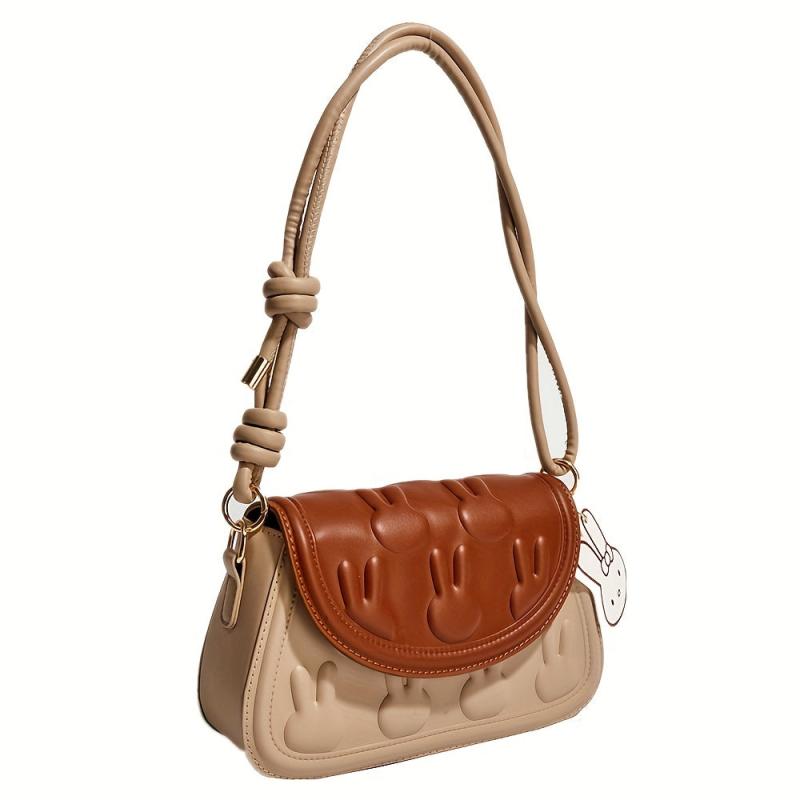 Cartoon Bunny Shoulder Bag Colorblok Crossbody Bag