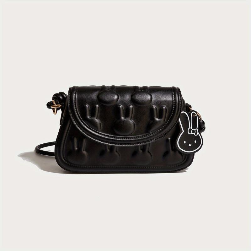 Cartoon Bunny Shoulder Bag Colorblok Crossbody Bag