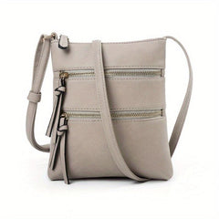 Retro Crossbody Bag Vegan Leather Square Shoulder Purse