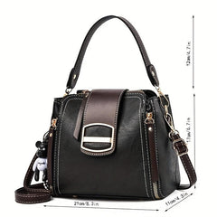 Mini Retro Crossbody Bag Versatile Bucket Bag Women's Messenger Handbag