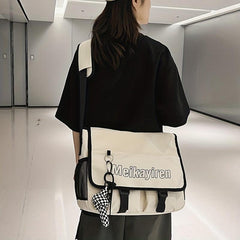 Casual Large Capacity Messenger Bag All Match Crossbody Bag