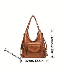 Retro Style Crossbody Bag for Women with Adjustable Strap