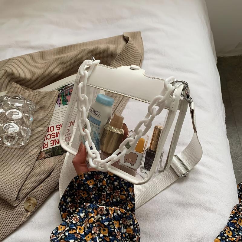 Mini Clear Crossbody Bag Acrylic Chain Jelly Bag