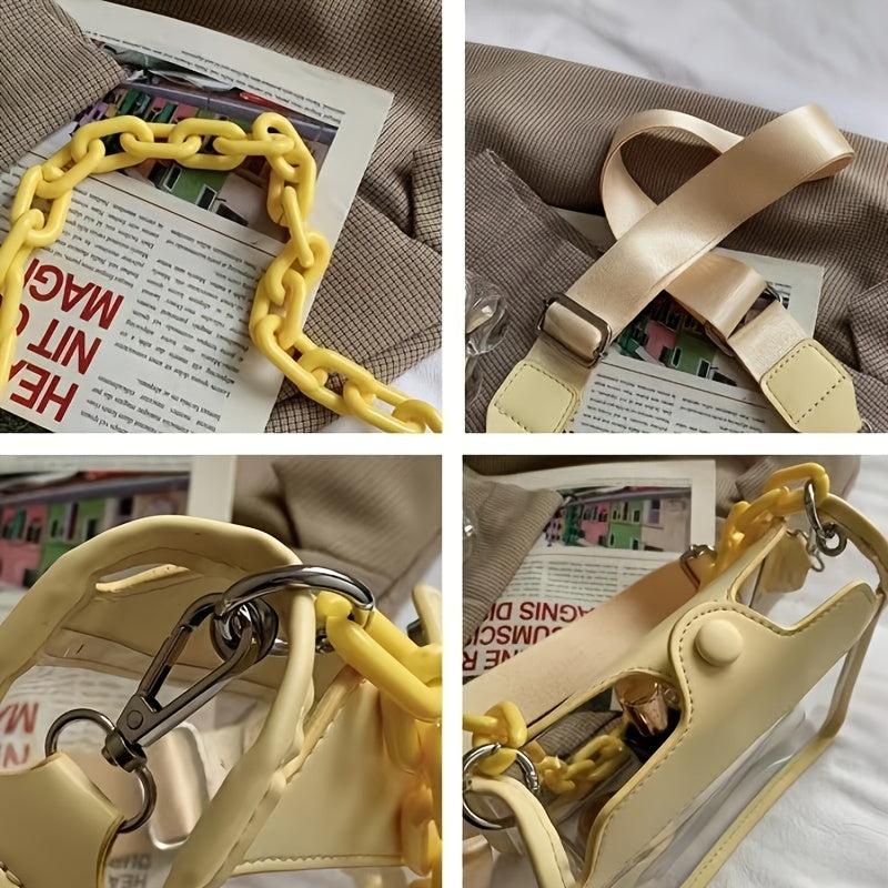 Mini Clear Crossbody Bag Acrylic Chain Jelly Bag