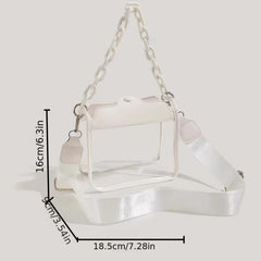 Mini Clear Crossbody Bag Acrylic Chain Jelly Bag
