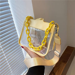 Mini Clear Crossbody Bag Acrylic Chain Jelly Bag