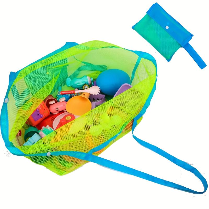 Large Capacity Mesh Beach Bag Foldable Grocery Travel Outdoor Storage Bag