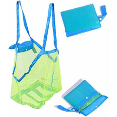 Large Capacity Mesh Beach Bag Foldable Grocery Travel Outdoor Storage Bag