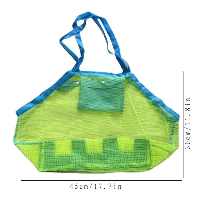Large Capacity Mesh Beach Bag Foldable Grocery Travel Outdoor Storage Bag