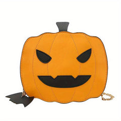 Halloween Pumpkin Devil Crossbody Bag Glitter Ghost Novelty Trick Or Treat Purse