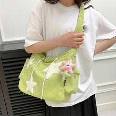 Y2K Crossbody Shoulder Bag Star Pendant