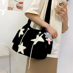 Y2K Crossbody Shoulder Bag Star Pendant