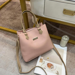 Minimalist PU Crossbody Bag Top Handle Tote Bag Women's Casual Handbag