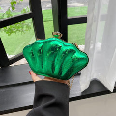 Crocodile Pattern Shell Crossbody Bag & Purse