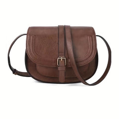 Vintage Crossbody Saddle Bag Retro Vegan Shoulder Bag