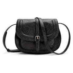 Vintage Crossbody Saddle Bag Retro Vegan Shoulder Bag