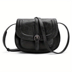 Vintage Crossbody Saddle Bag Retro Vegan Shoulder Bag