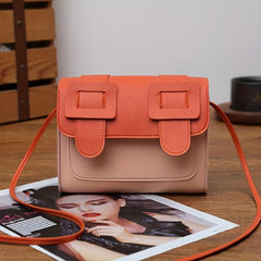 Colorblock Square Flap Bag Crossbody All Match Women's Purse
