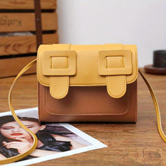 Colorblock Square Flap Bag Crossbody All Match Women's Purse