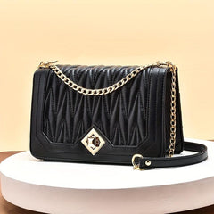 Quilted Square Crossbody Bag Women's Shoulder Bag Handbag Purse