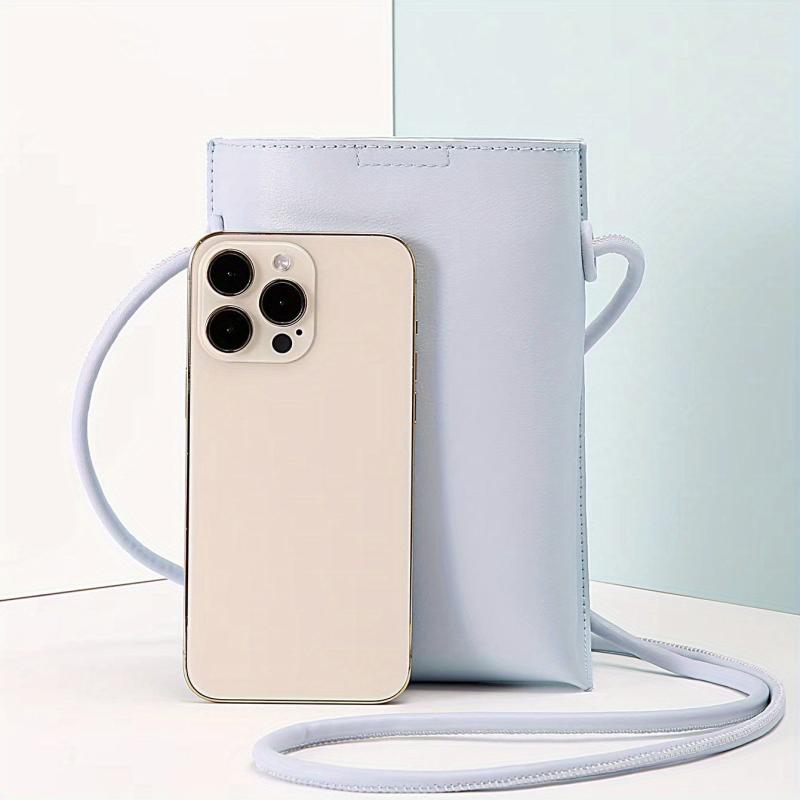 Mini Crossbody Bag Women Bucket Bag Solid Shoulder Purse