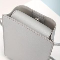 Mini Crossbody Bag Women Bucket Bag Solid Shoulder Purse