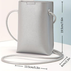 Mini Crossbody Bag Women Bucket Bag Solid Shoulder Purse