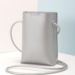 Mini Crossbody Bag Women Bucket Bag Solid Shoulder Purse