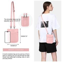 Casual Minimalist Crossbody Bag Nylon Storage Shoulder Bag Solid Carry On Bag