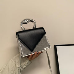 Stylish Colorblock Square Crossbody Bag