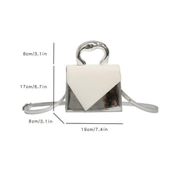 Stylish Colorblock Square Crossbody Bag