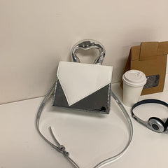 Stylish Colorblock Square Crossbody Bag
