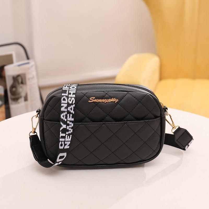 Quilted Square Crossbody Bag Handbag Women's Casual Purse