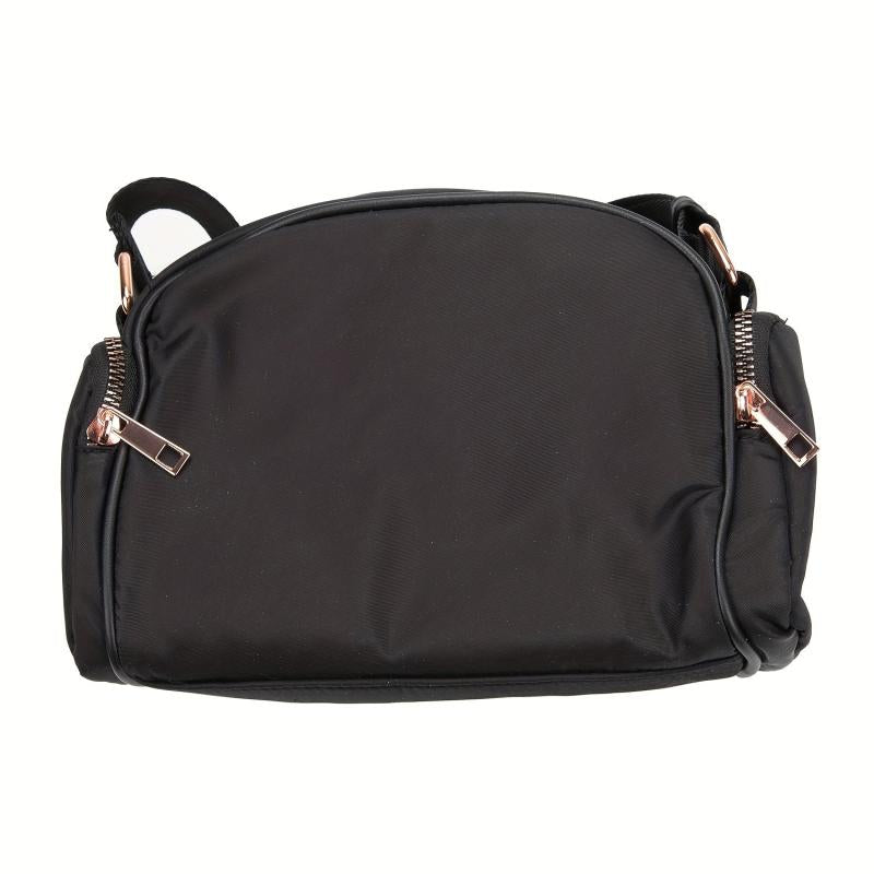 Small Zipper Crossbody Bag Nylon Lightweight Messenger Bag