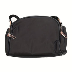 Small Zipper Crossbody Bag Nylon Lightweight Messenger Bag