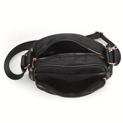 Small Zipper Crossbody Bag Nylon Lightweight Messenger Bag