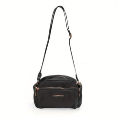 Small Zipper Crossbody Bag Nylon Lightweight Messenger Bag